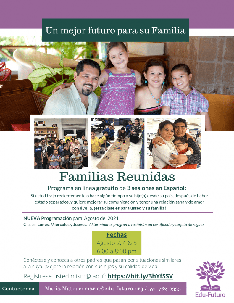 Families Reunite Virtual - August-2021 Families Reunite Virtual - August-2021