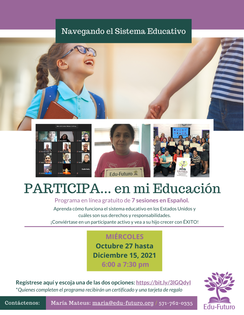 PARTICIPA 5 Oct. 27-Dec 15 PARTICIPA 5 Oct. 27-Dec 15