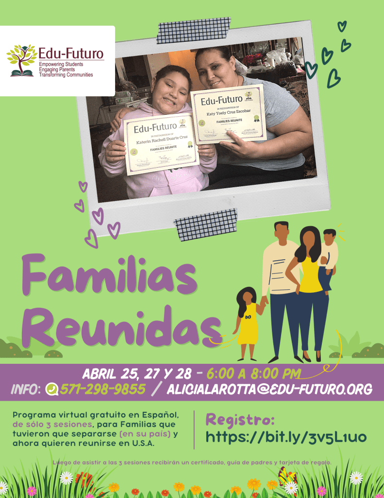 ALICIA Familias Reunidas Flyers (2022) ALICIA Familias Reunidas Flyers (2022)