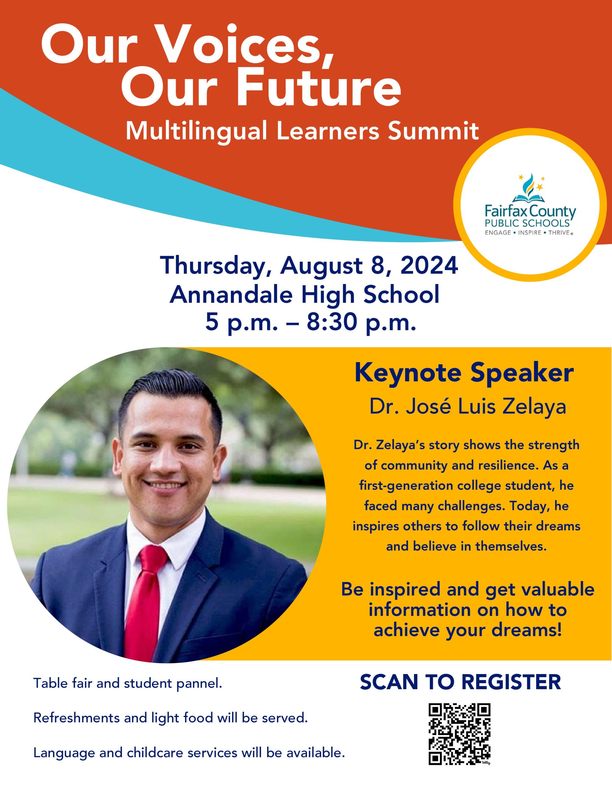 Flyer - Our Voices, Our Future Multilingual Learner Summit-images-0